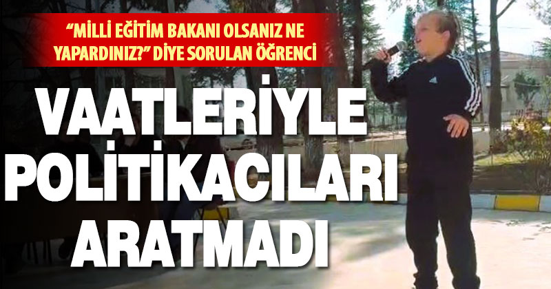 Ödevleri kaldırıp tatilleri uzatan minik bakandan öğretmenlere ikramiye ve 5 yıldızlı otel vaadi