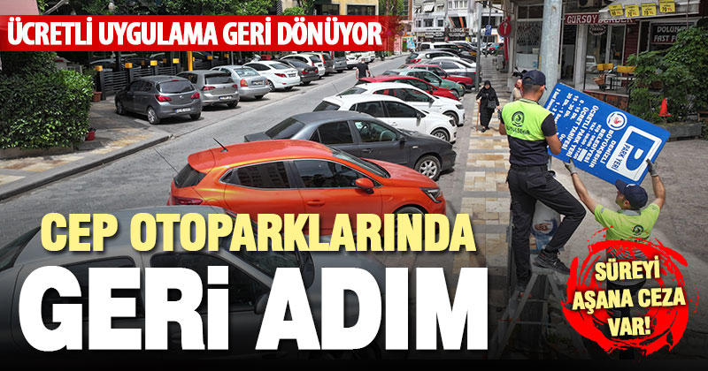 Büyükşehir, cep otoparklarını tekrar ücretli yapıyor