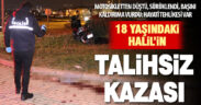 Motosikletten düşüp başını kaldırıma vuran 18 yaşındaki genç ağır yaralandı