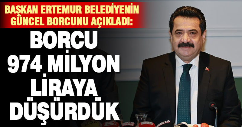 Başkan Ertemur, Pamukkale Belediyesi’nin güncel borcunu açıkladı