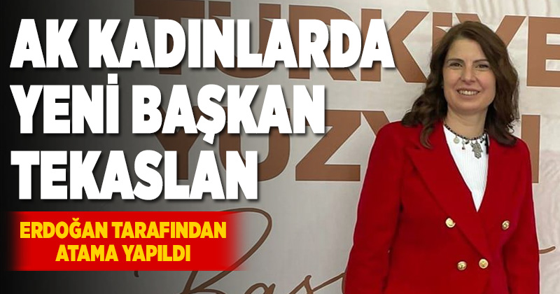 AK Parti Denizli İl Kadın Kolları Başkanı Münevver Tekaslan oldu