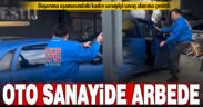 Kocasına öfkelenen kadın sanayideki araçların arasına daldı