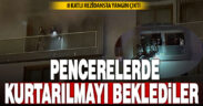 7 katlı rezidansta yangın çıktı