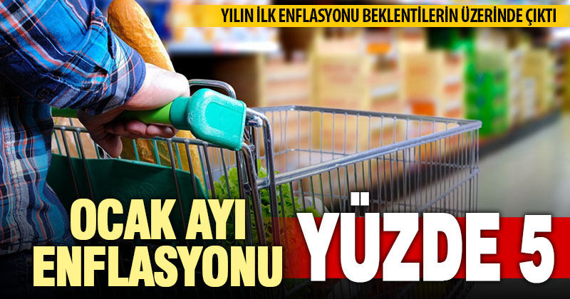 Ocak ayı enflasyon rakamları açıklandı