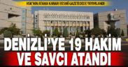 Denizli’ye 19 yeni hakim ve savcı atandı