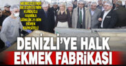 Denizli’nin ilk halk ekmek fabrikası Merkezefendi’de açıldı
