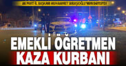 Otomobilin çarptığı emekli öğretmen, yaşamını yitirdi
