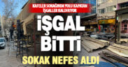 Kafeler sokağında işgal bitti