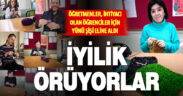 Denizlili öğretmenler ihtiyacı olan öğrenciler için atkı ve bere örüyor.