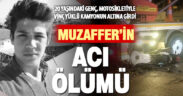 Vincin altında kalan genç motosiklet sürücüsü hayatını kaybetti