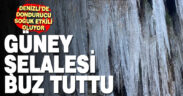 Denizli’de dondurucu soğuklar etkili oluyor: Güney Şelalesi buz tuttu