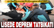 Deprem Haftasında lise öğrencilerine tatbikat
