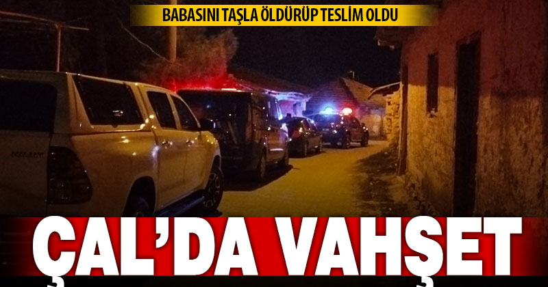 Babasını vahşice öldüren oğul, teslim oldu
