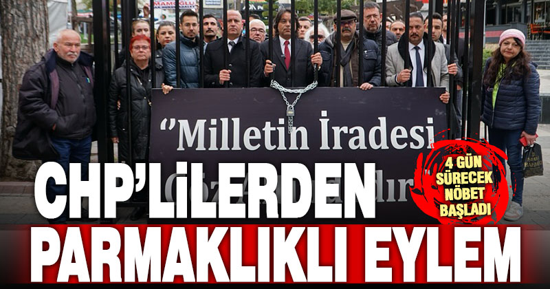 CHP’liler temsili cezaevinde 4 günlük nöbete başladı