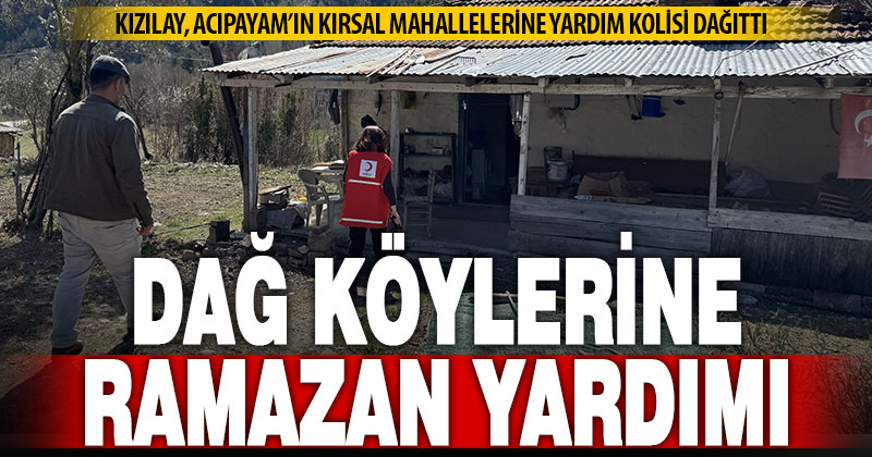 Acıpayam’ın kırsal mahallerinde yaşayan ihtiyaç sahipleri sevindirildi