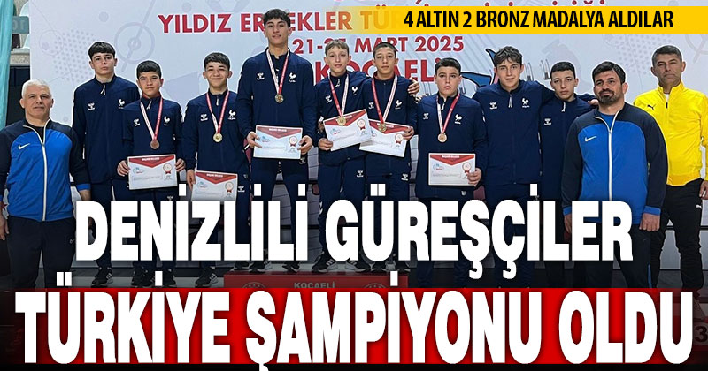 Denizlili güreşçilerden Türkiye Şampiyonluğu