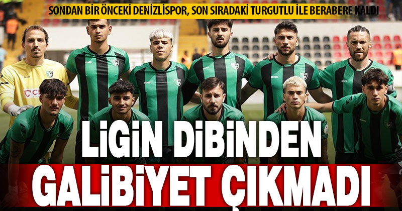 TFF 3. Lig 4. Grup: Turgutluspor: 1- Denizlispor: 1