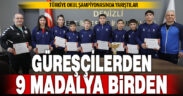 Denizlili güreşçiler 9 madalyayla döndü