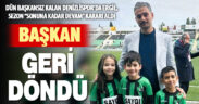 Denizlispor’da Başkan Ergil istifasını geri çekti