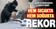 Sıcaklık rekorunun ardından dondurucu soğuk: Termometreler -11,6’yı gördü