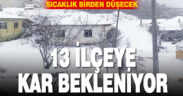 Denizli’de kar geri dönüyor