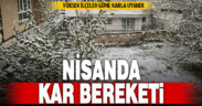 Denizli’ye Nisan ayında kar bereketi