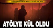 Bozburun’da atölye yangını