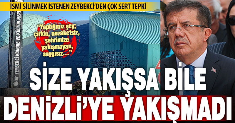 Zeybekci’den kongre ve kültür merkezini silmek isteyen DBB’ye sert tepki