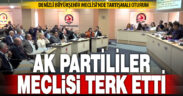 Büyükşehir meclisinde tartışmalı oturum: Ak Partili üyeler meclisi terk etti