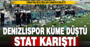 Denizlispor’un amatör kümeye düştüğü maç sonrası stat karıştı