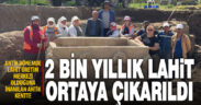 Stratonikeia antik kentinde 2 bin yıllık süslemeli lahit bulundu