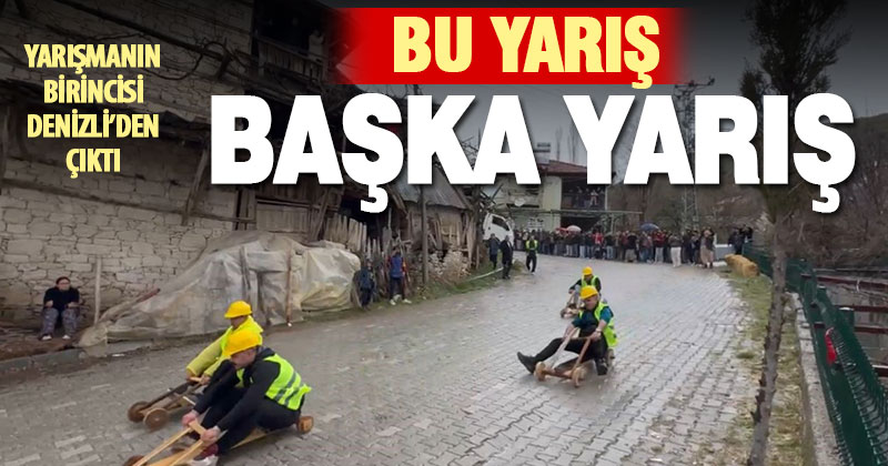Fren yok, heyecan çok, geleneksel tahta araba yarışı nefesleri kesti