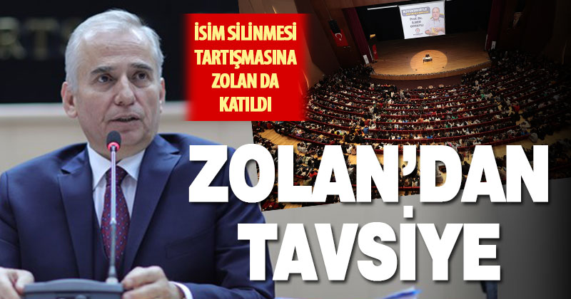 Zolan’dan DBB yönetimine “tavsiye”: Kendi projelerinize istediğiniz ismi verin