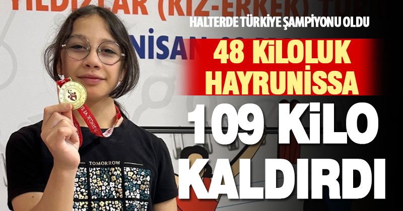Denizlili genç halterci Türkiye şampiyonu oldu
