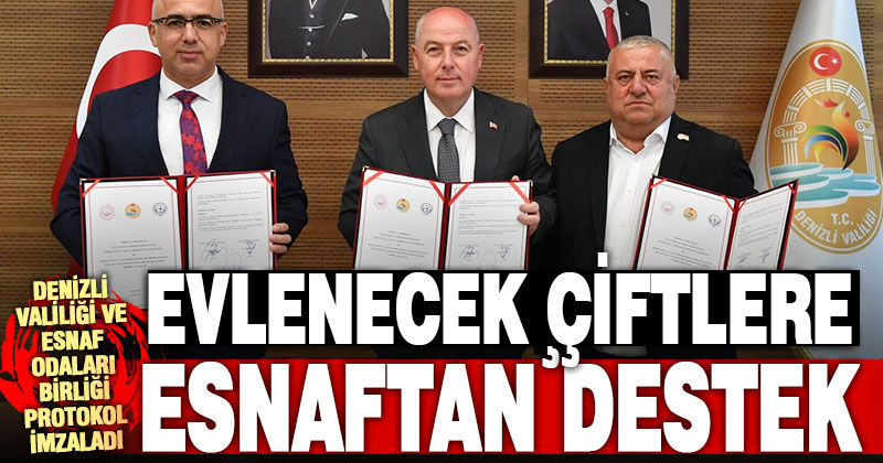Denizli esnafı, evlenecek çiftlere indirim uygulayacak