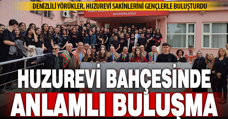 Huzurevi bahçesinde, geçmişle geleceği buluşturan etkinlik