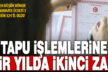 Tapu işlemlerine bir yılda ikinci zam