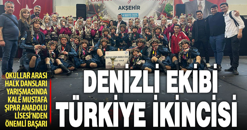 Kaleli öğrenciler Halk Oyunları Yarışmasında Türkiye ikincisi oldu