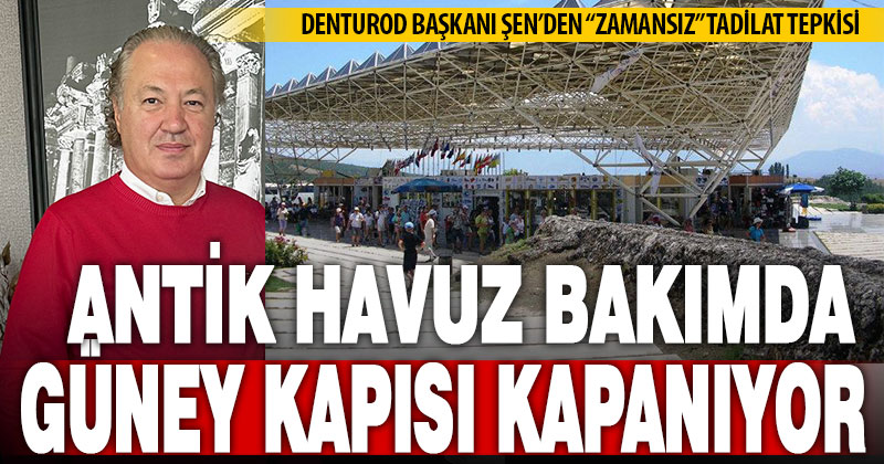 DENTUROD Başkanı Şen, Pamukkale’deki ‘zamansız tadilat’ çalışmasına tepki gösterdi