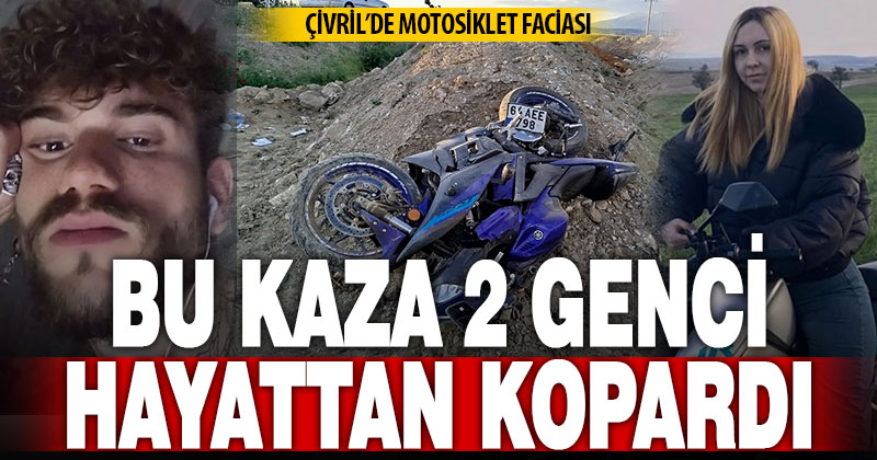 Denizli’de motosiklet yol kenarına devrildi: 2 ölü