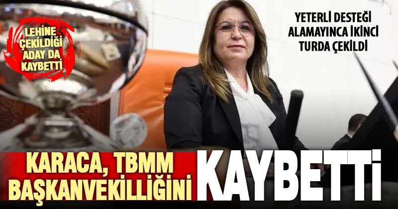 CHP Denizli Milletvekili Karaca, TBMM başkanvekilliği seçimini kaybetti