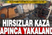 Bekilli’de belediye traktörü ve süpürge makinesi çalındı: Hırsızlar kaza yapınca yakalandı!