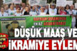 Emeklilerden düşük maaş ve bayram ikramiyesi eylemi