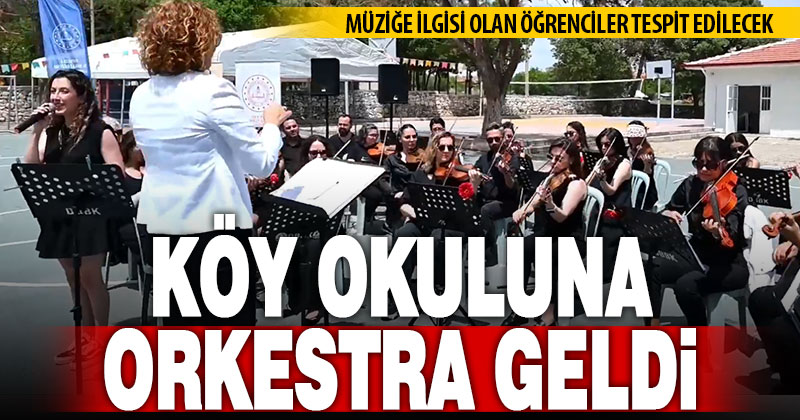 Öğretmenlerden oluşan Denizli Maarif Orkestrası, köy okullarında konserler veriyor