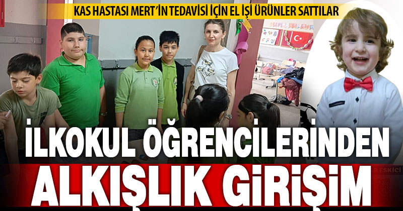 Arkadaşları minik Mert’in iyileşmesi için ele ele verdi