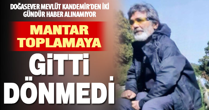 Mantar toplamaya giden doğaseverden 2 gündür haber alınamıyor