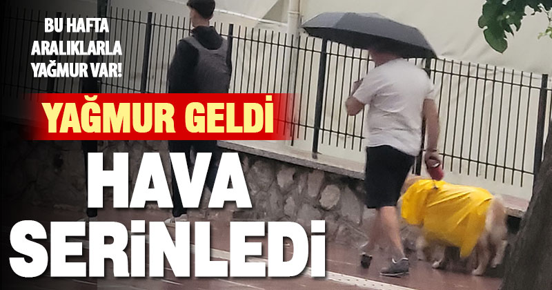 Denizli güne yağmurla uyandı, hava serinledi