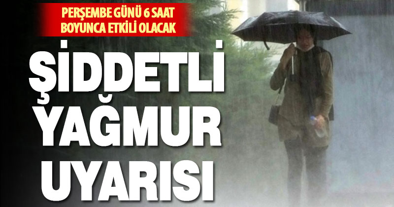 Denizli’ye şiddetli yağmur ve sel uyarısı