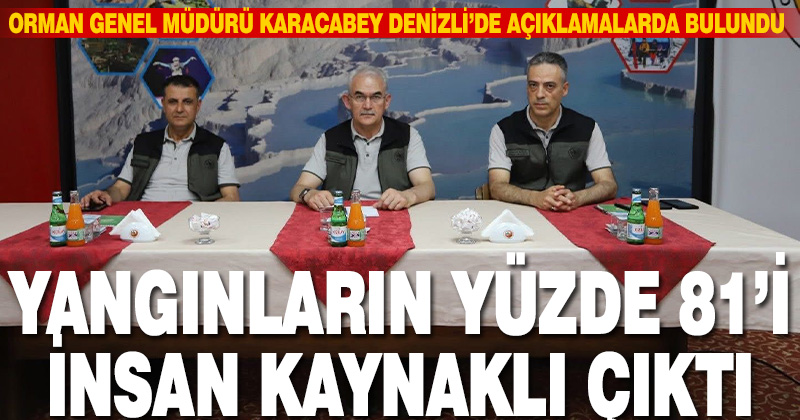 Orman Genel Müdürü Karacabey, Denizli’de orman yangınlarını önlemede gayret gösteren muhtarlarla bir araya geldi