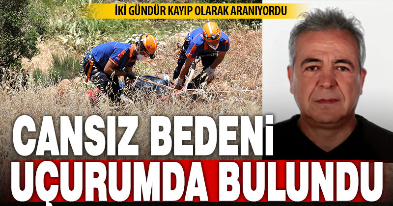Kayıp vatandaşın cansız bedeni 30 metrelik uçurumda bulundu